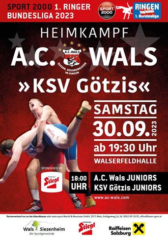 Foto für Ringen Bundesliga A.C. Wals - KSK Klaus