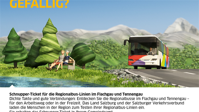 Schnupper-Tickets Regionalbus-Linien 2024
