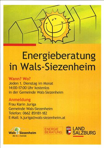 Plakat Energieberatung des Landes